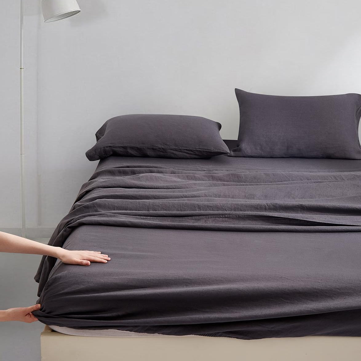 Linen Sheet Set Linen Sheet Set QK-1