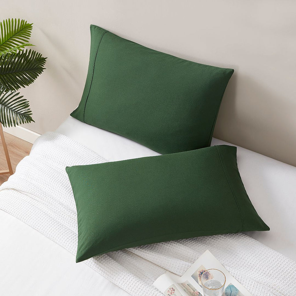 Forest Green Bamboo & Linen Pillowcase Pairs.