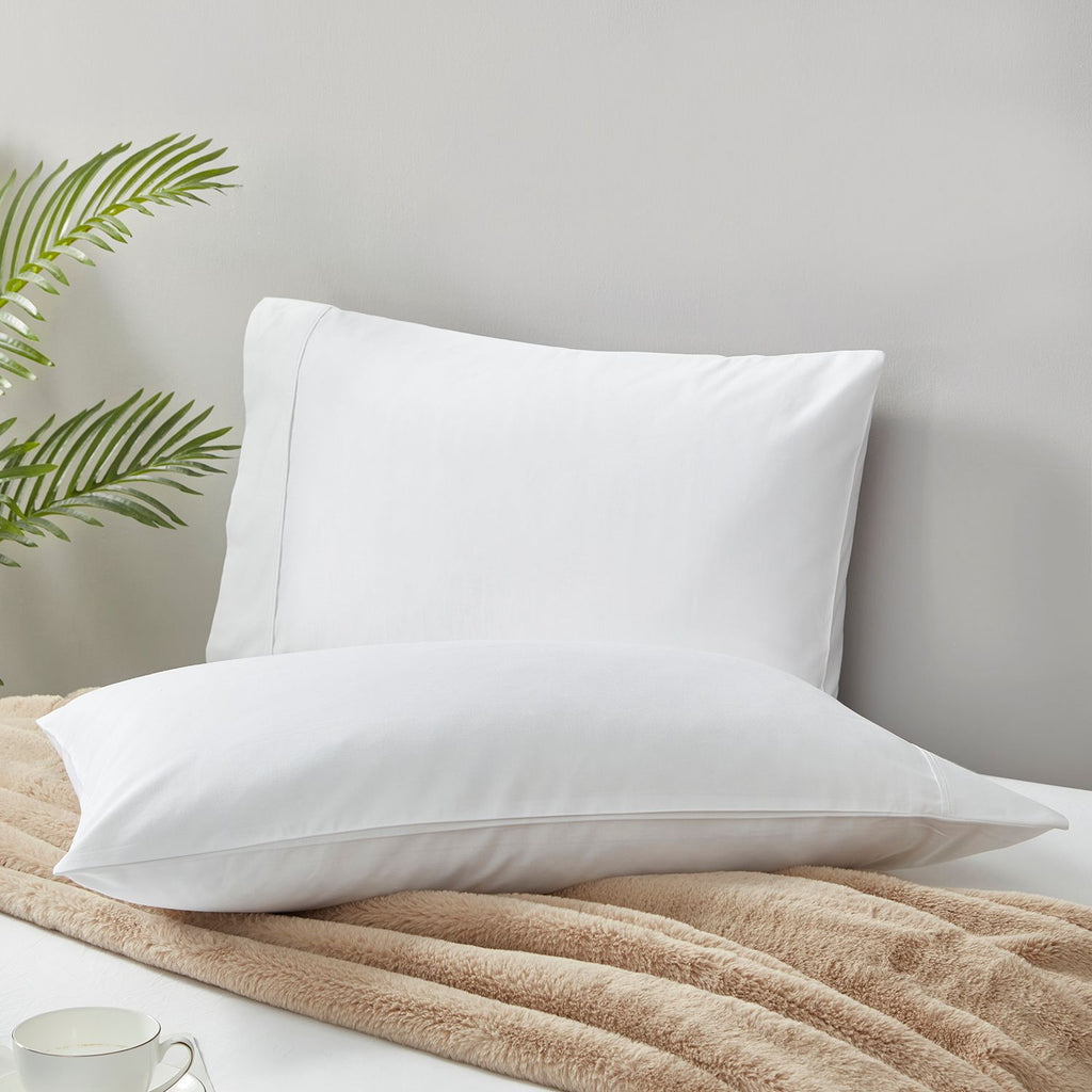 White Organic Cotton 500 TC Pillowcase Pair