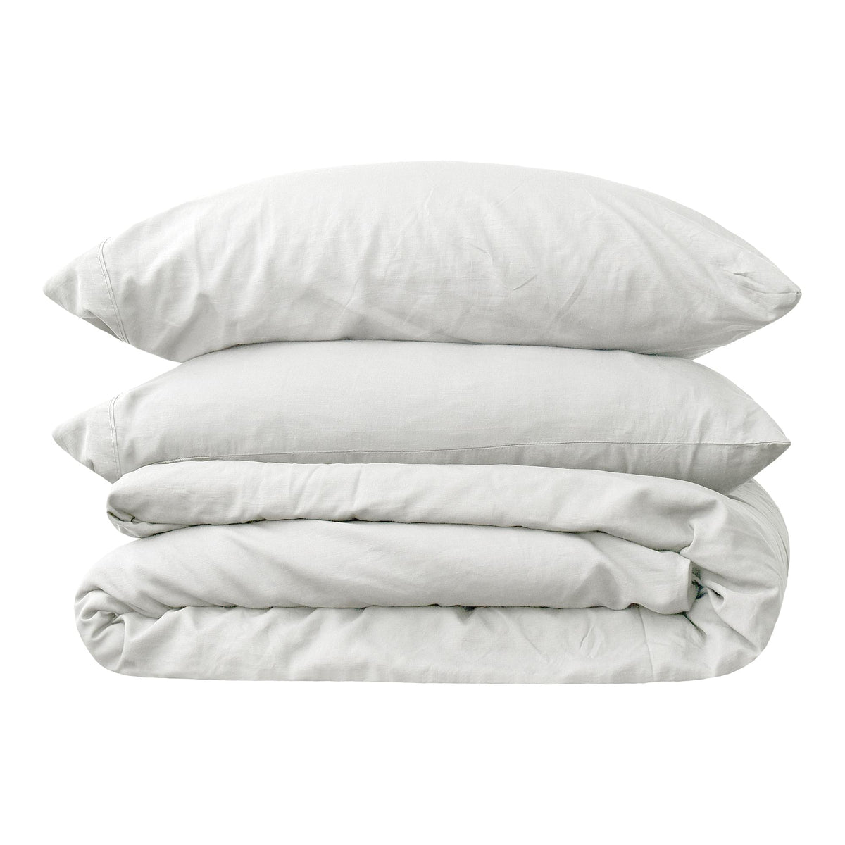 Premium Bamboo & Linen Duvet Cover Set - White | King Size | Breathable & Soft Luxury - New Season Naturally Yours