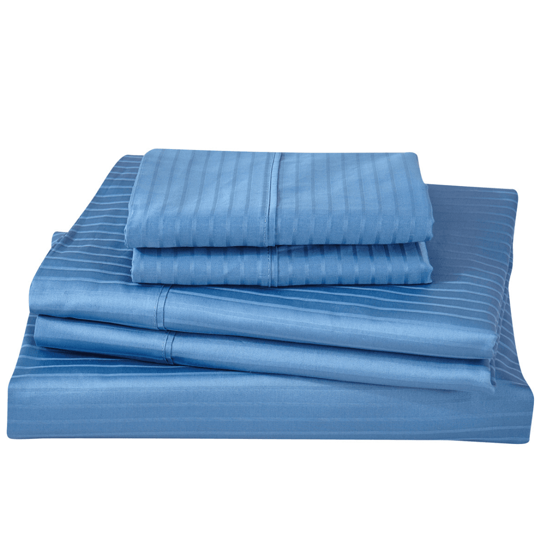 600 Thread Count Jacquard Tuxedo Stripe 100% Cotton Sheet Set (Copy).