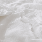 Close-up of white fabric with a soft texture