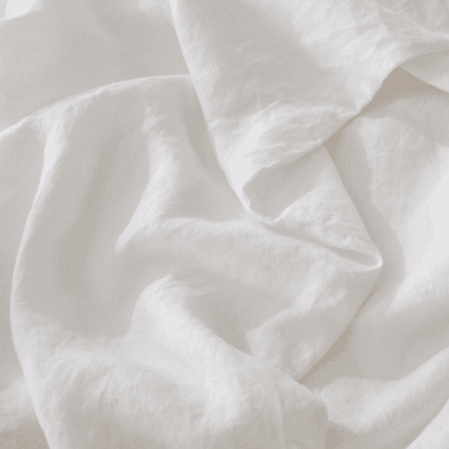 Close-up of white fabric with folds
