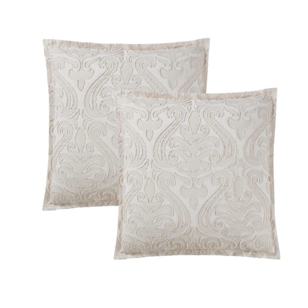Christine Cotton Jacquard Euro Sham Pair New Season Naturally Yours
