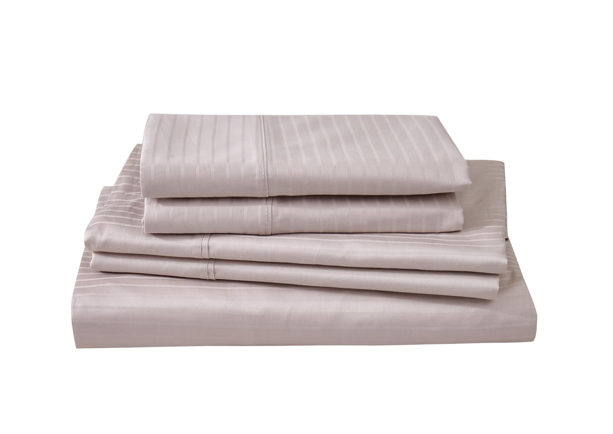 600 Thread Count Jacquard Tuxedo Stripe 100% Cotton Sheet Set (Copy).