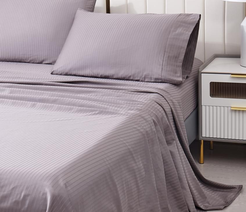 600 Thread Count Jacquard Tuxedo Stripe 100% Cotton Sheet Set (Copy).