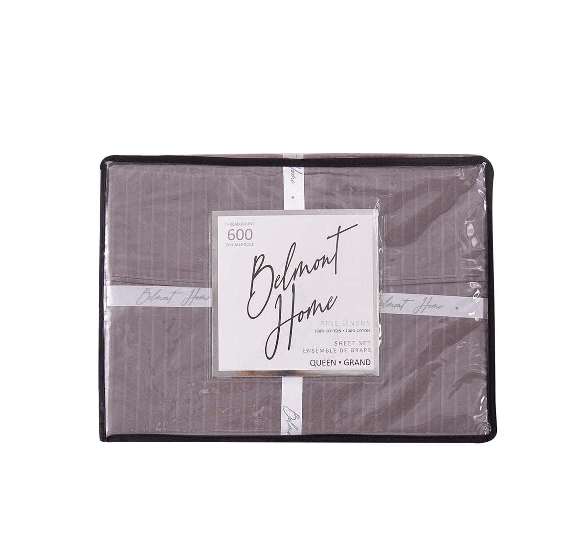 600 Thread Count Jacquard Tuxedo Stripe 100% Cotton Sheet Set (Copy).