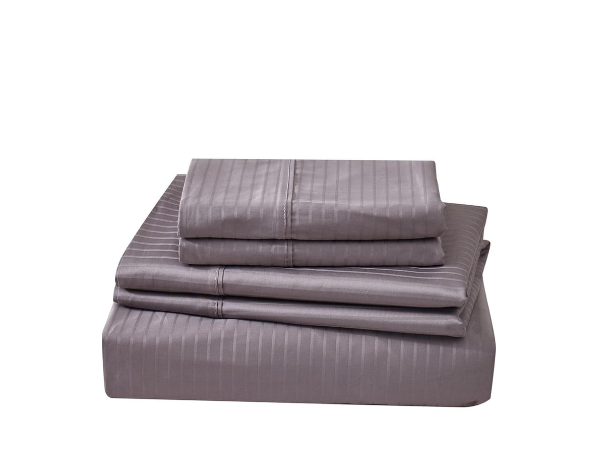 600 Thread Count Jacquard Tuxedo Stripe 100% Cotton Sheet Set (Copy).