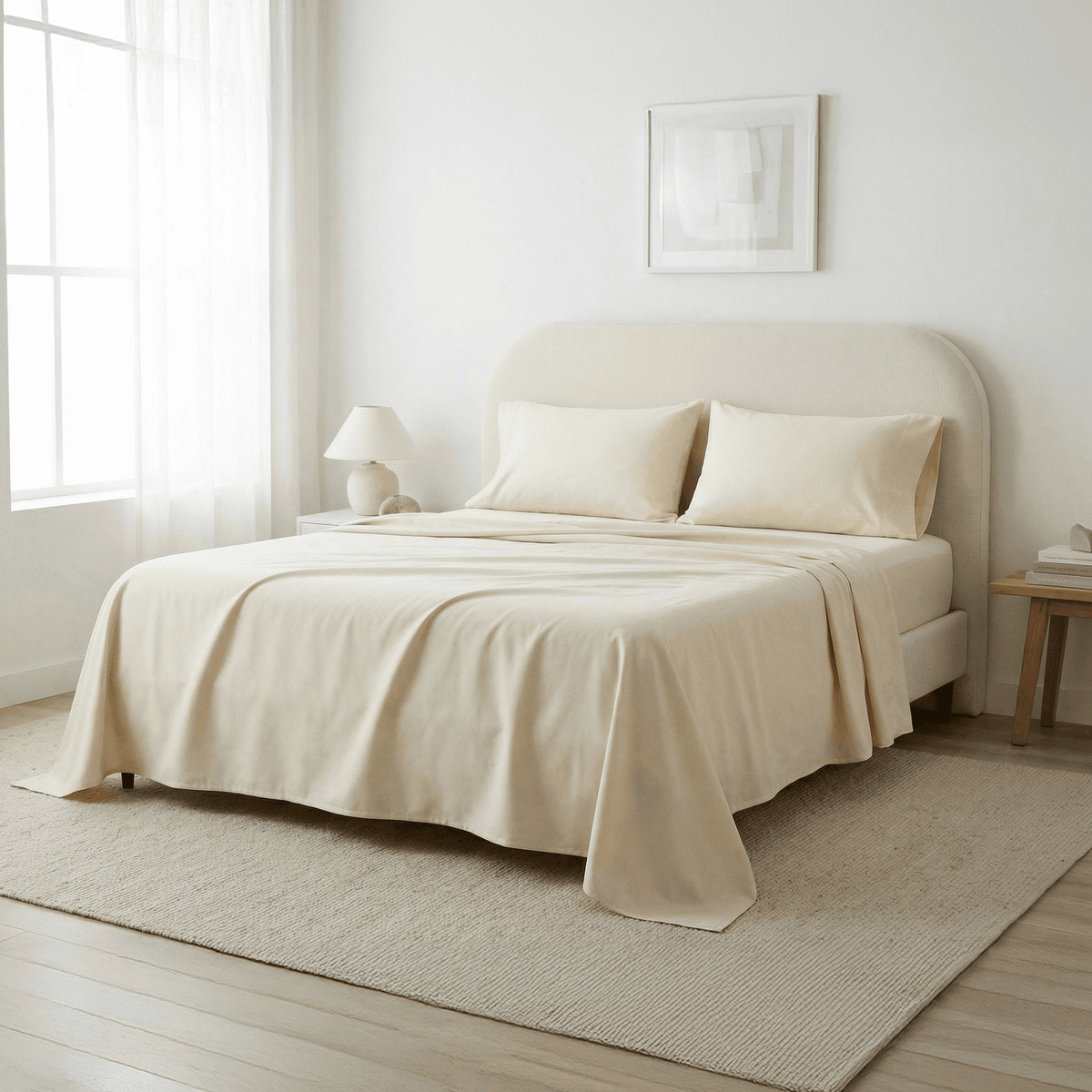 Organic Cotton 400 Thread Count Sheet Set.