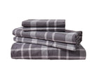 Flannel Printed Toasty Plaid Multi Grey Sheet Set - New Season Naturally Yours