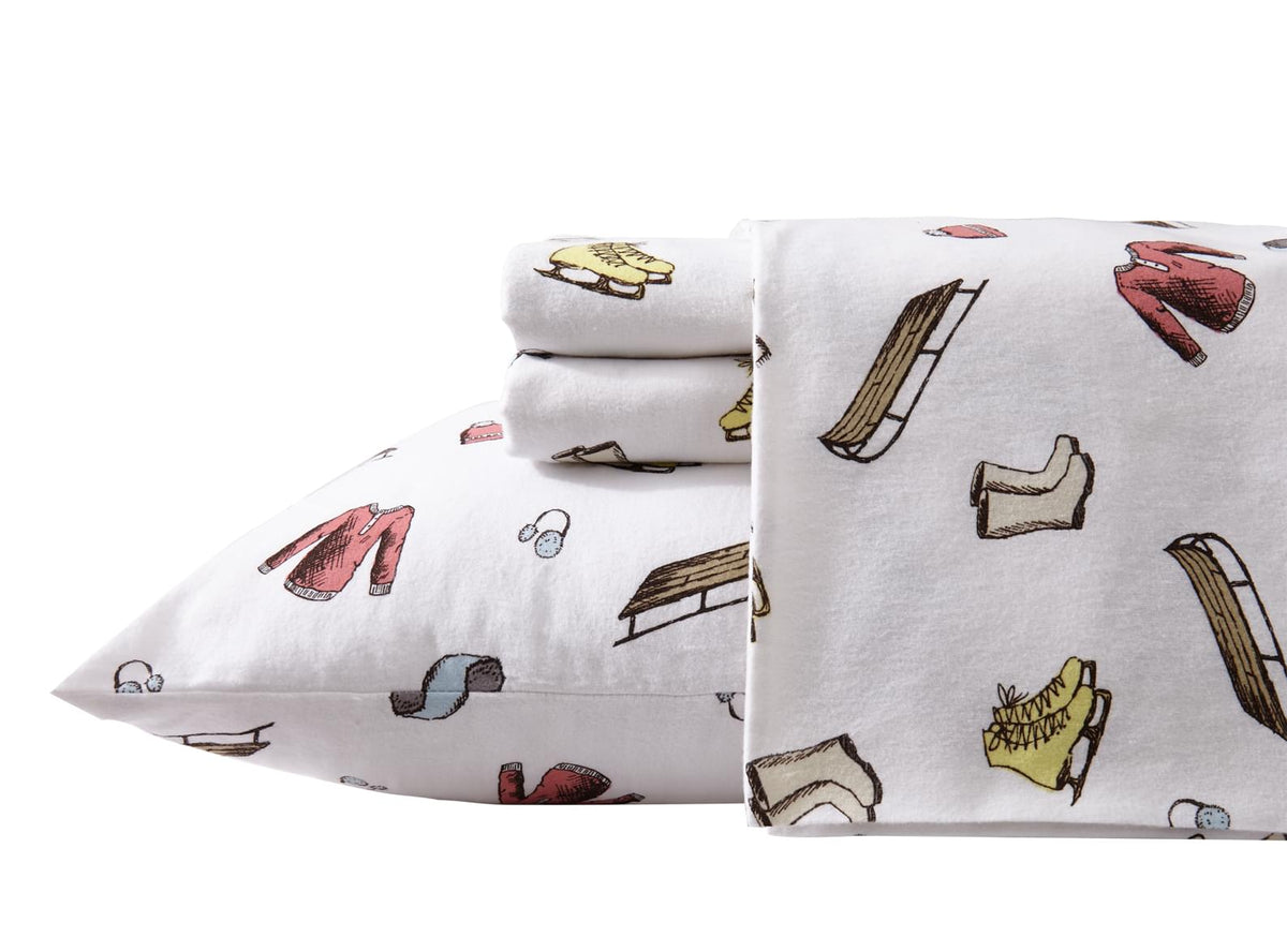 Flannel Printed Cozy Up Sheet Set - New Season Naturally Yours
