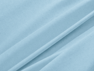 Close-up of light blue 600 Thread Count Jacquard Swiss Dot 100% Cotton Sheet Set with folds