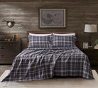 Flannel Printed Toasty Plaid Multi Grey Sheet Set - New Season Naturally Yours