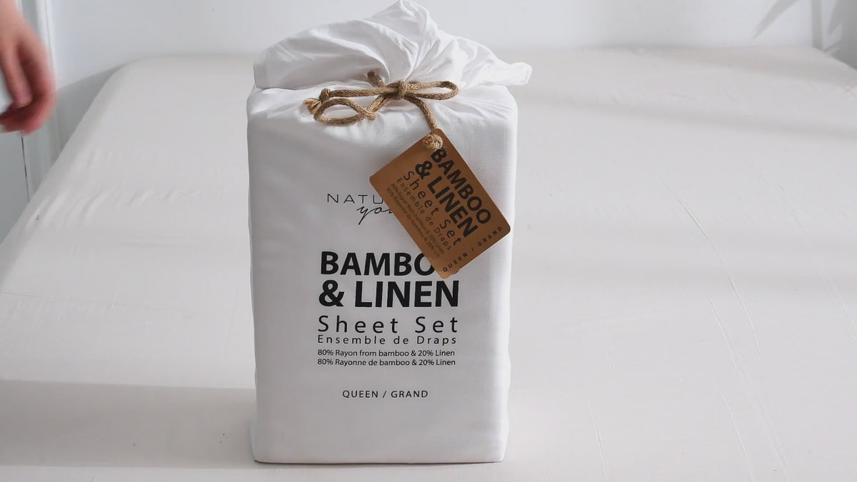 Bamboo Linen Sheet Set  vid