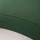 Close-up of a forest green Bamboo Linen Pillowcase Pairs with a subtle pattern