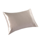 Beige Hug Me Silk Pillowcase on a white background