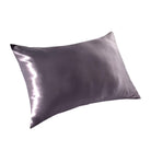 Hug Me Silk Pillowcase in gray on a white background