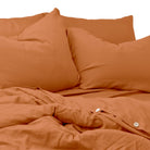 Linen Duvet Cover Set-cinnamon