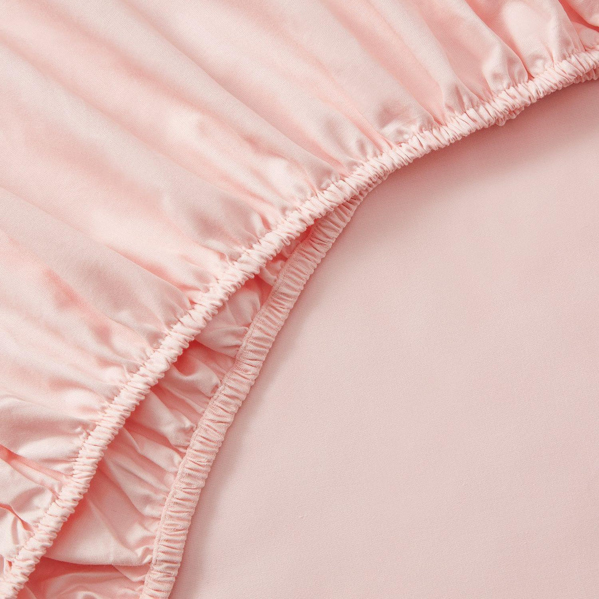 Close-up of a pink ruffled fabric edge