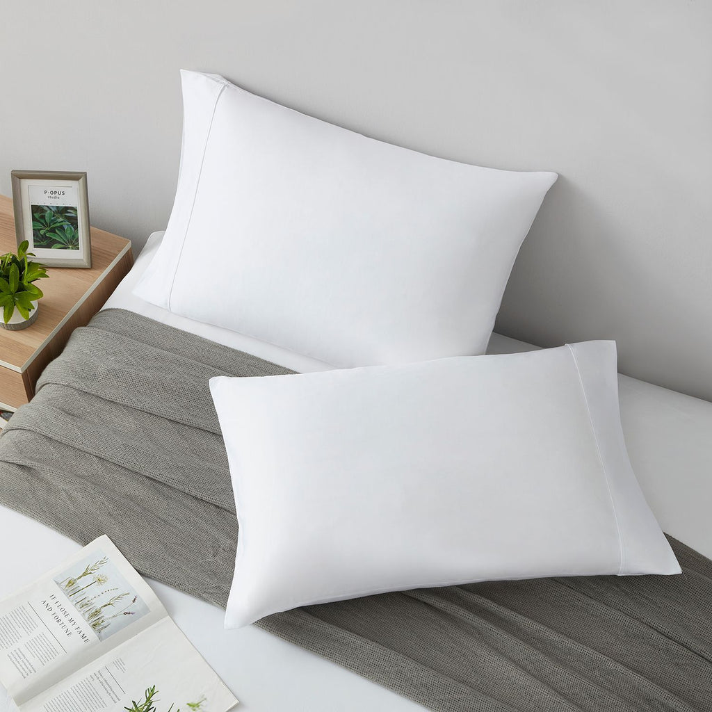 White Organic Cotton Pillowcase Pair